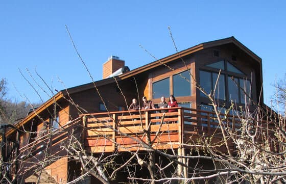 Bishop Wolterstorff Lodge overlooking the gardens