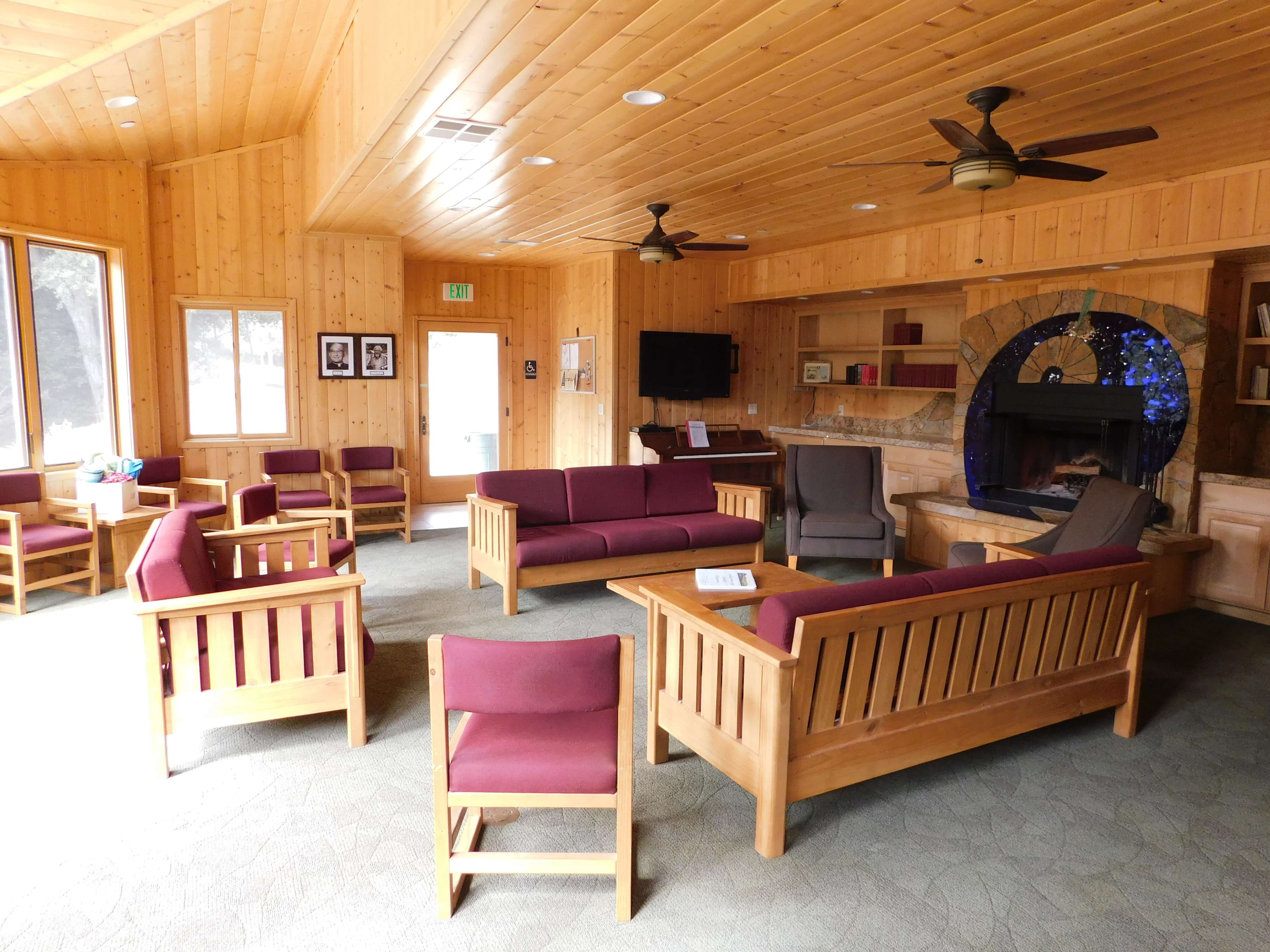 Lax-Sadler Lodge nestled in the trees
